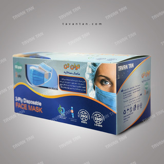 ماسک سه لایه جراحی (ملت بلون 25گرمی)توان تن